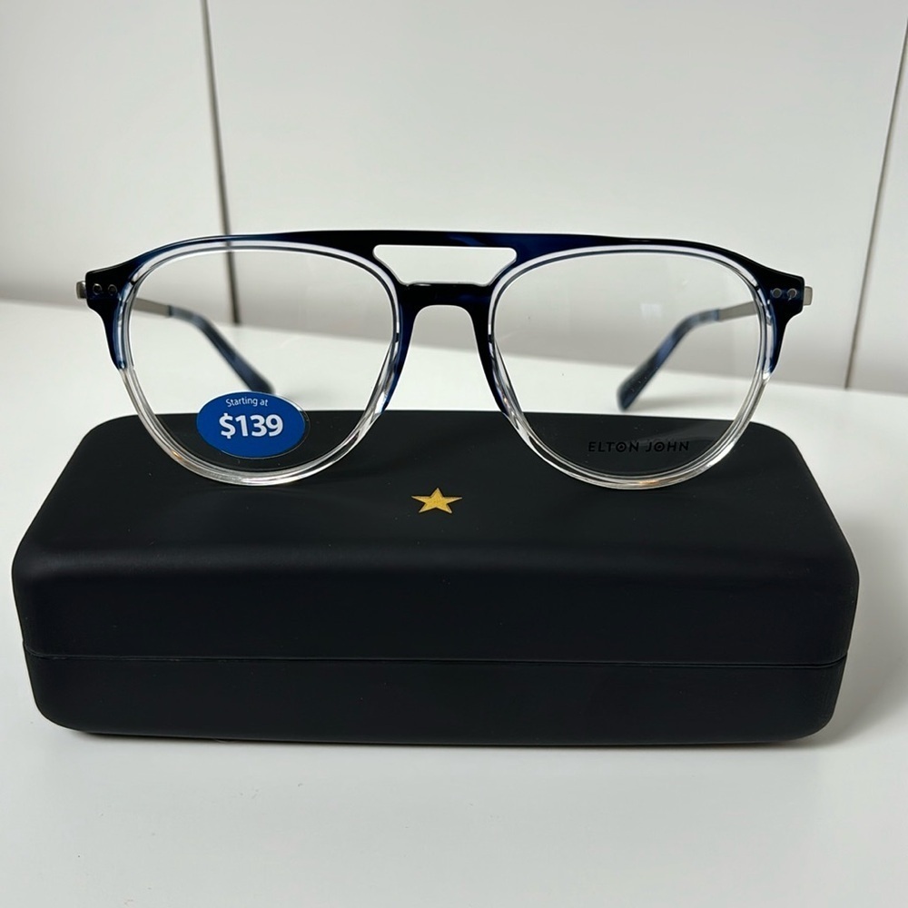 Elton John Fashion Glasses Blues Faddn 55-19-145